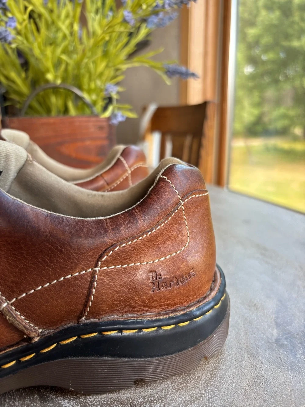 Vintage Dr. Martens Leather Lace-Up Oxfords